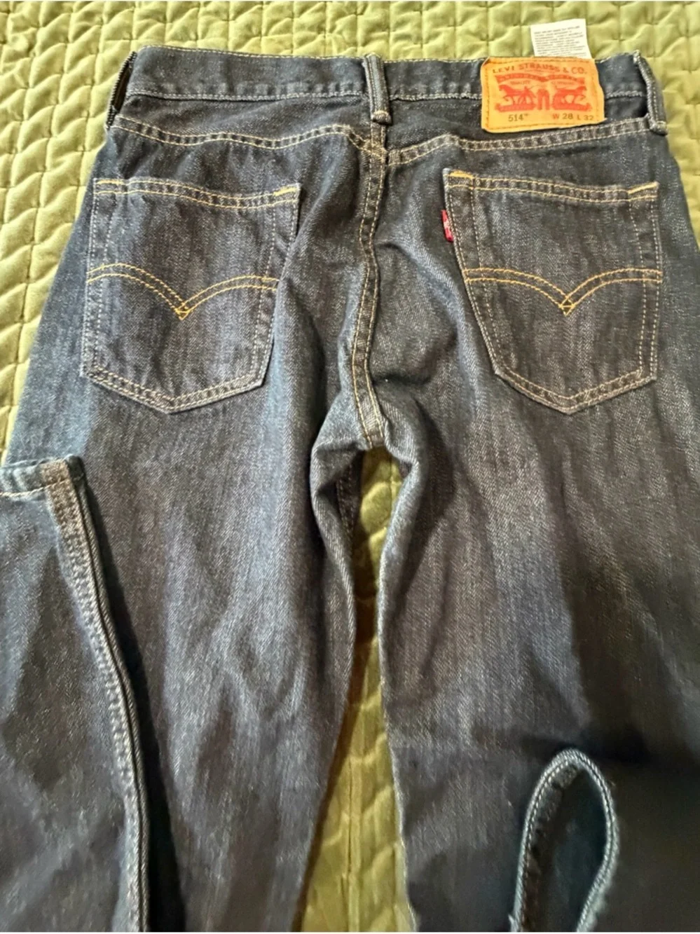 Levi’s 514‎ Dark Wash Straight Leg Jeans  denim size 28 x 32